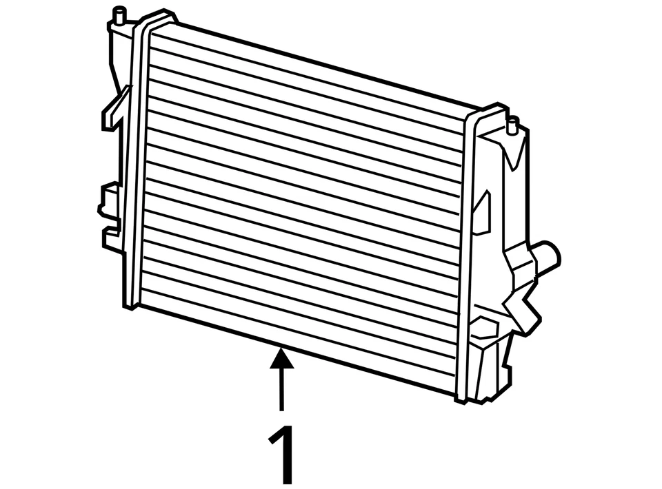 Radiator Main Fits 10-19 XJ 6840736 - Image 4 of 4