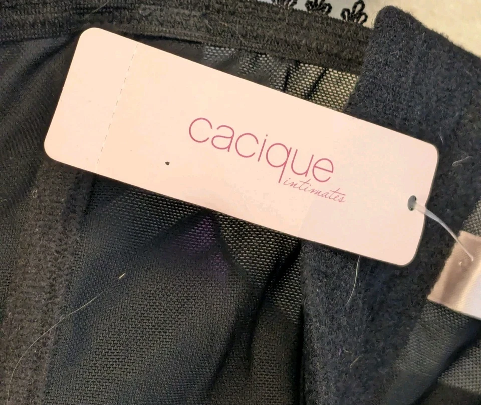 Cacique, bustier, purple and black, size 18-20, New with Tags - Image 4 of 4