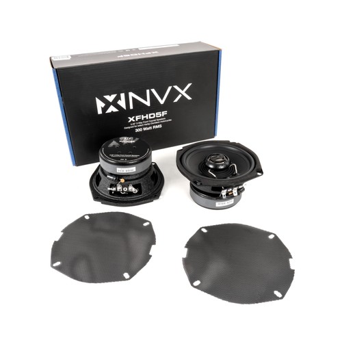 NVX® XFHD5F 5.25” 600W Peak (300W RMS) 2-Ohm Front Fairing Motorcycle - Bild 2 von 9
