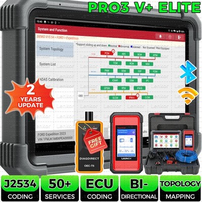 2025 LAUNCH X431 PRO3S V+ ELITE Pro 5 Diagnostic Tool J2534 Programming Coding