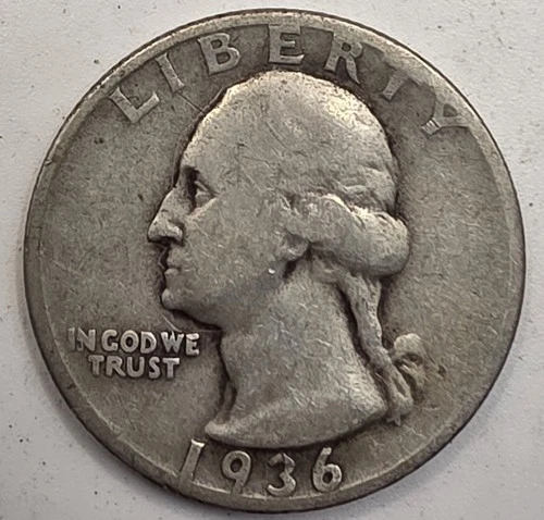 *SILVER* 1936-D  Washington Quarter -《Great Way To Buy Silver!!》