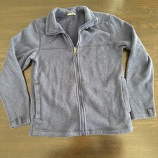The North Face Navy Blue full zip fleece jacket Size medium 10/12