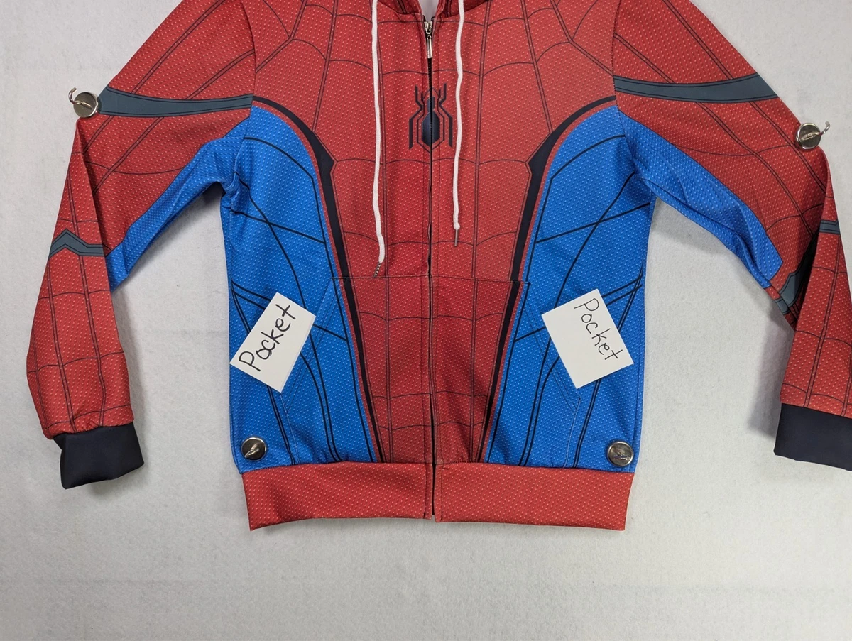 Película Marvel Spiderman - Sudadera con capucha y cremallera - Talla S