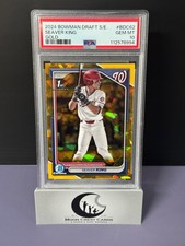 Seaver King (1st | RC | #/50 Gold) -- 2024 Bowman Draft Chrome Sapphire | BDC-62