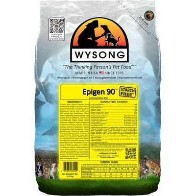 Wysong Epigen 90 Starch Free Canine Feline Dry Formula 5 Pound (Pack of 1)