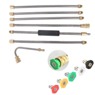 #ad 4000PSI Cleaner Nozzle And Hose High Pressure Washer Extension Wand Set Kit 5 $21.11