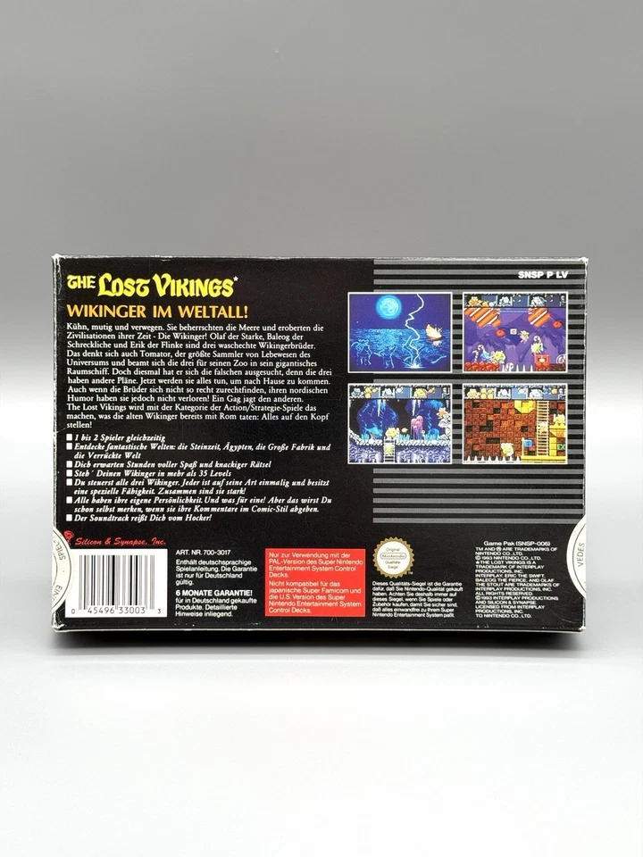 The Lost Vikings SNES OVP Zustand: Gut - Bild 2 von 4