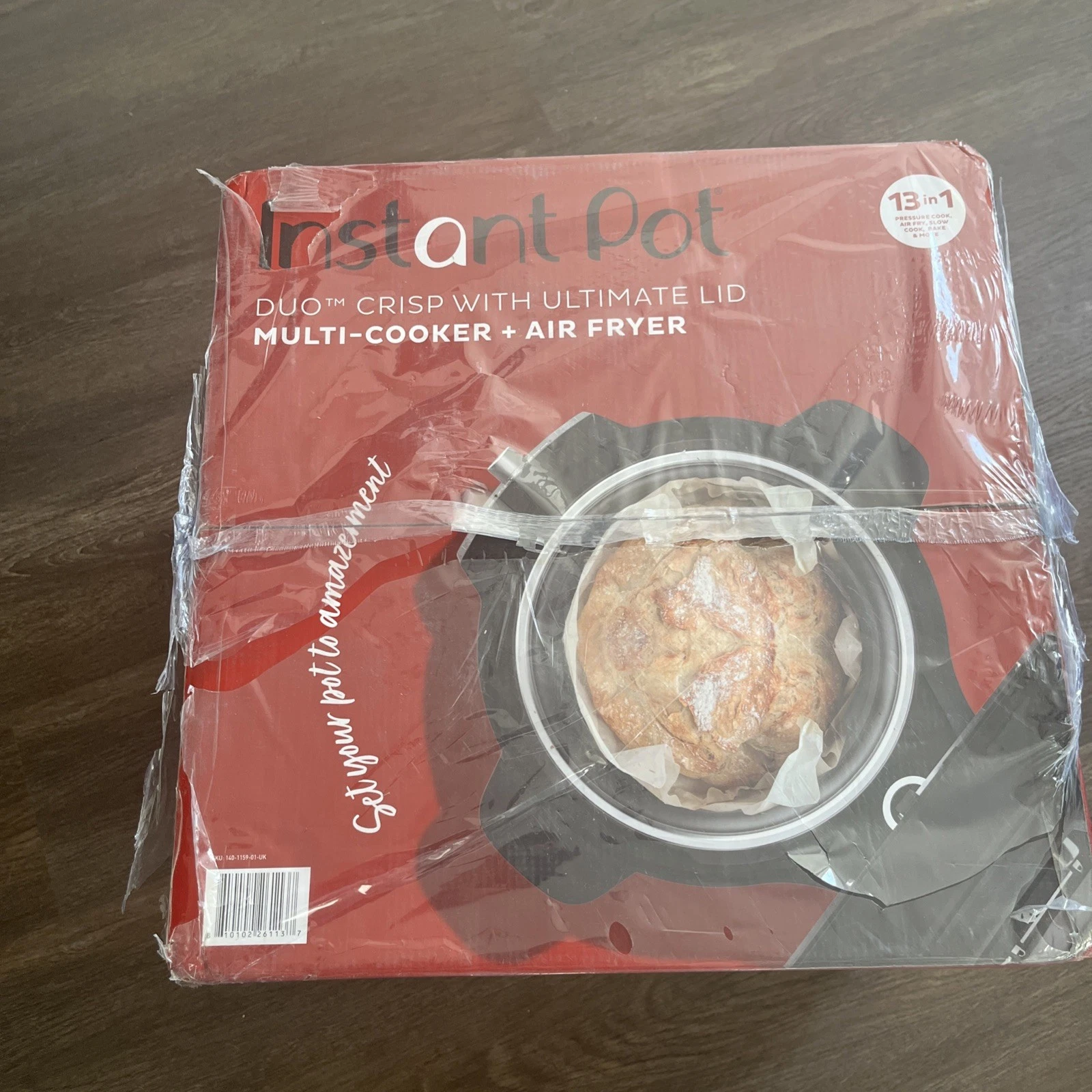 Instant Pot Duo Crisp Ultimate Lid 13-in-1 Pressure Cooker Air Fryer 6.2L #P71
Opens in a new window