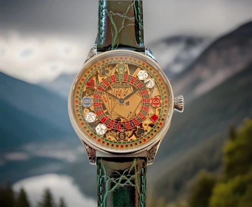 BEAUTIFUL VINTAGE ROLEX LEVER MOVEMENT IN A NEW QUALITY CASE, FULLY SERVICED.