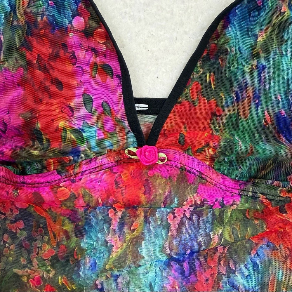 Parade Multi-Colored Mesh Flutter Strap Bodysuit - image 6