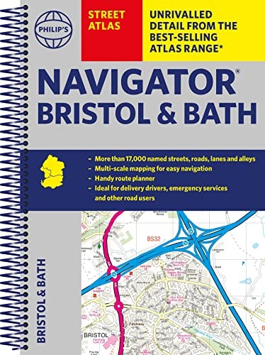 Philip's Street Atlas Navigator Bristol & by Philip's Maps (Spiral 2022) - Image 6
