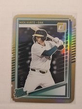 2025 Donruss Rated Prospect Nick Kurtz #154 Gold Die-Cut 1/25 Oakland Athletics