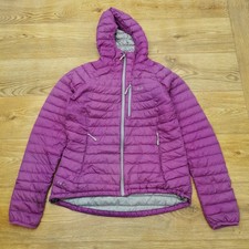 Rab Microlight Alpine Puffer Jacket Womens 14 UK Pink Down Outdoor Hiking