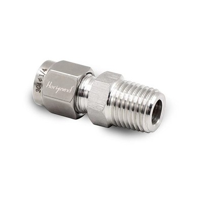 Stainless Steel 304 Compression Fitting to connect 1/4 inch OD tube x 1/4 NPT...