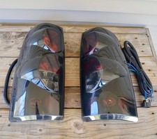 2004 Chevrolet Silverado Tail Lights Black Smoke Tinted Aftermarket Chevy 1500