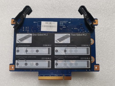 HP Z8 G4 Workstation Multiplatform PCI-E Dual M.2 SSD Adapter