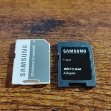 2x Samsung MicroSD to SD Adapter Card Converter Adapter Lot