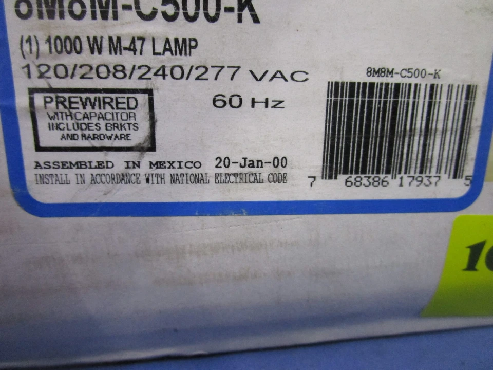 NIB SPARTAN BALLASTS METAL HALIDE TRANSFORMER 8M8M-C500-K 1000W 120/208/240/277V - Image 3 of 4