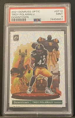 #ad 2021 Donruss Optic Troy Polamalu Downtown PSA 9 $550.00