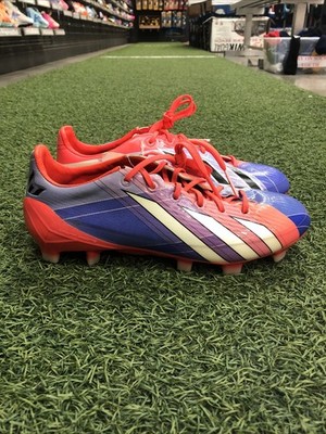 ADIDAS ADIZERO F50 TRX FG J SYN G96448 TURBO BLACK WHITE