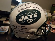 Curtis Martin Autographed New York Jets Helmet PSA HOF 2012 5x Pro Bowl ROY 1995