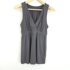 Kindred Bravely Women's Gray Sleeveless Surplice V-Neck Maternity Tank Size L