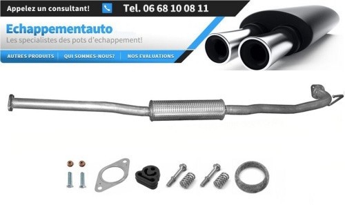 Silencieux central Nissan X-Trail résout fuite échappement moteurs 2001-2007