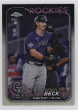 2024 Topps Chrome Update Rookie Debut Refractor Jordan Beck #USC133 3hd