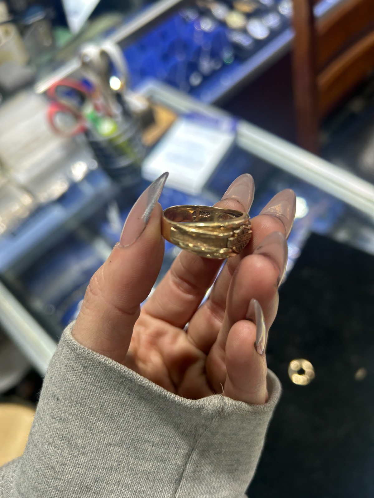 harley davidson wedding ring set - image 5