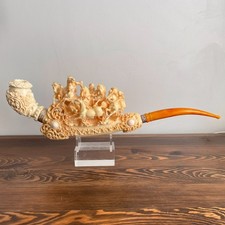 Handmade Turkish Meerschaum Smoking Pipe – Wild Horses – S.Yanik