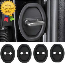 4PCS Door Latch Lock Cover,Silicone Door Latch Guard Car Decorations Protects Do