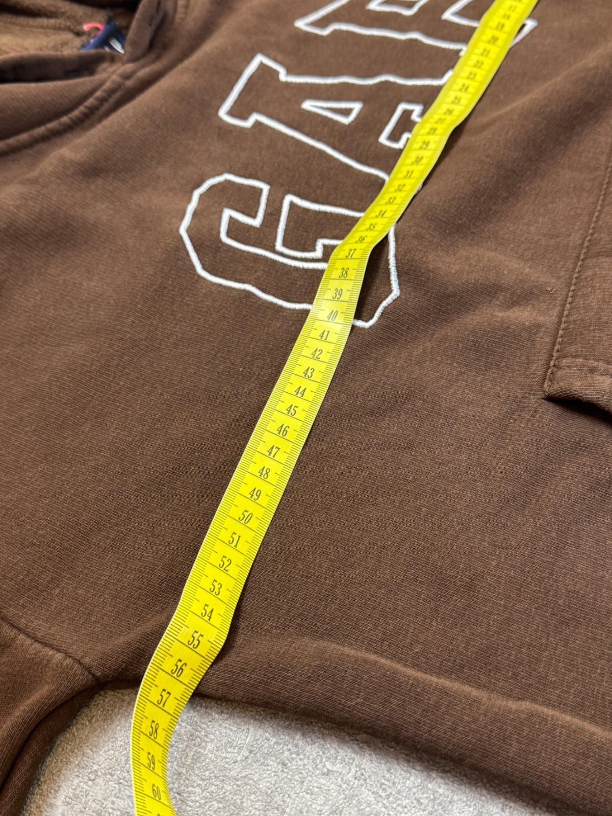 GAP Vintage Tracksuit Joggers Set M Brown Hoodie Sweatpants Arch Logo Y2K image 8