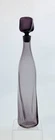 Blenko Handmade Glass 5825S Twist Decanter in Lilac Wayne Husted Etched Design