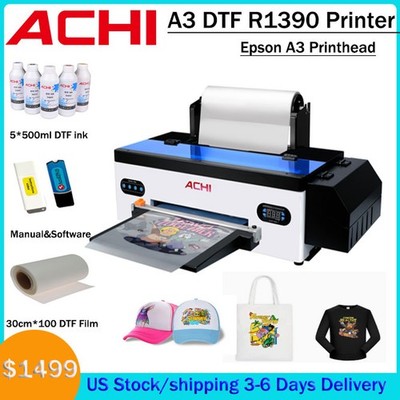 DTF A3 Printer Direct to Trasnfer Film T-shirt Printing Epson R1390 Printhead