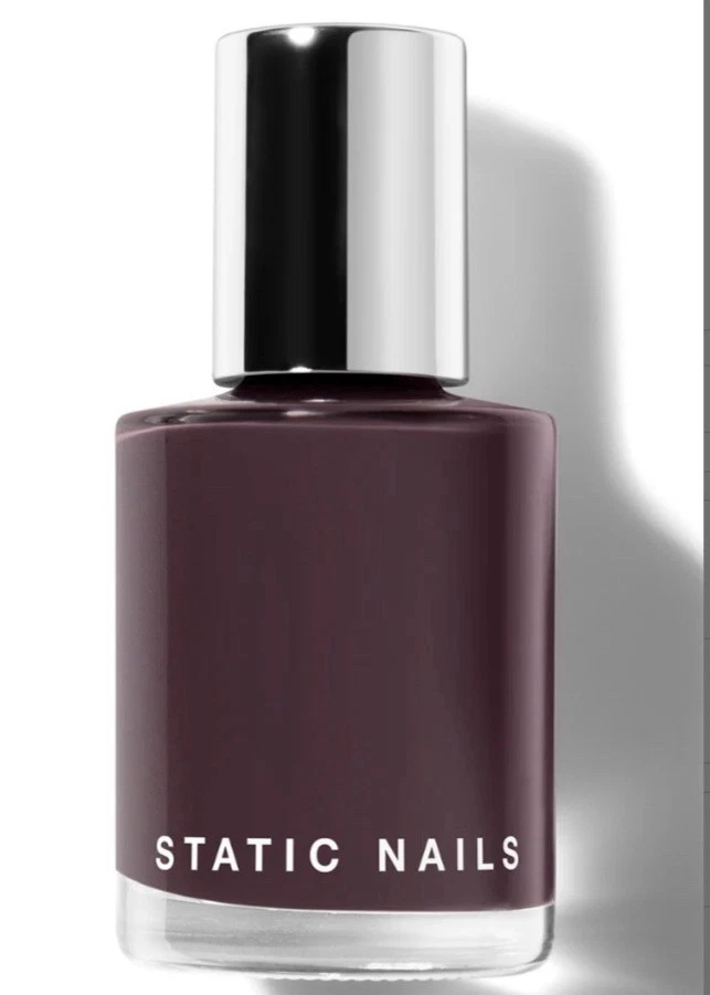 Static Nails Liquid Glass Nail Lacquer Full Coverage 12ml .41oz FIG deep Purple