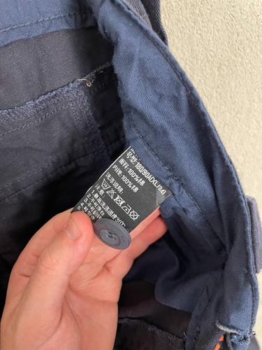 Pantalón cargo Matchstick pesado utilitario con puños para hombre talla W36 L32 azul marino recto - Imagen 5 de 7