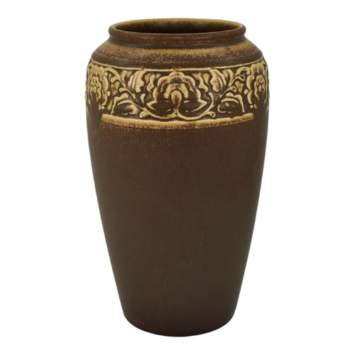 Rookwood 1924 Vintage Arts And Crafts Pottery Brown Ceramic Flower Vase 2484 - Picture 3 of 6