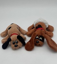 Pound Puppies Hardee's Tonka 1986 Brown Black 2021 Baby Puppy Brown Plush