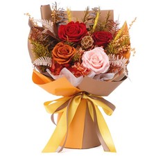 Preserved Flower Bouquet Forever Fresh Red Real Rose Gift For Women Mom