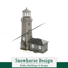 Brick Lighthouse (Unpainted) | Shoreline Collection (HO Scale 1:87)