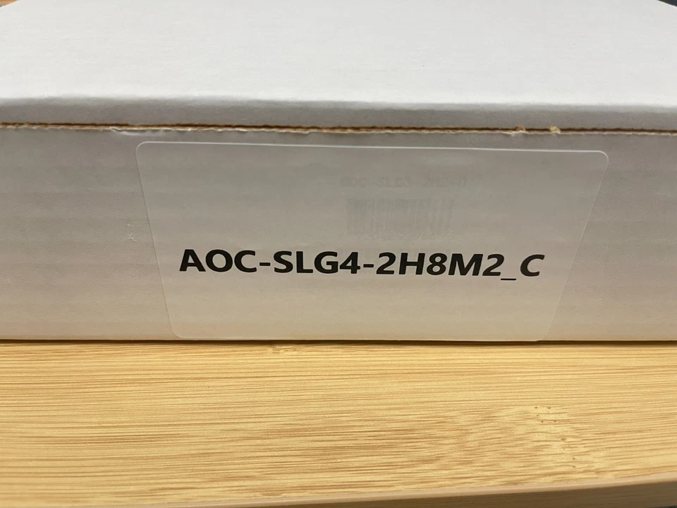 Supermicro AOC-SLG4-2H8M2 LP 2x PCIe G, 4 Hybrid NVMe/SATA M.2 RAID W/ 2 BRKT - Image 4 of 4