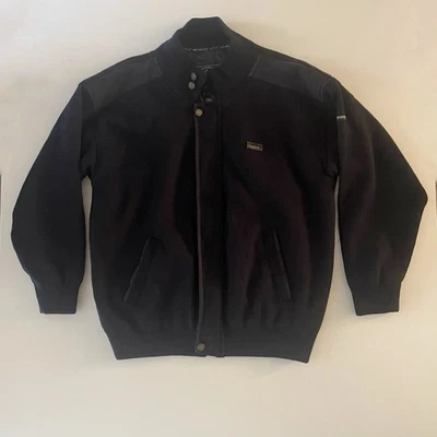 Paul Shark Homme Veste XL Laine Bomber Yachting Bleu Vintage Poche Interieure - Photo 1/4