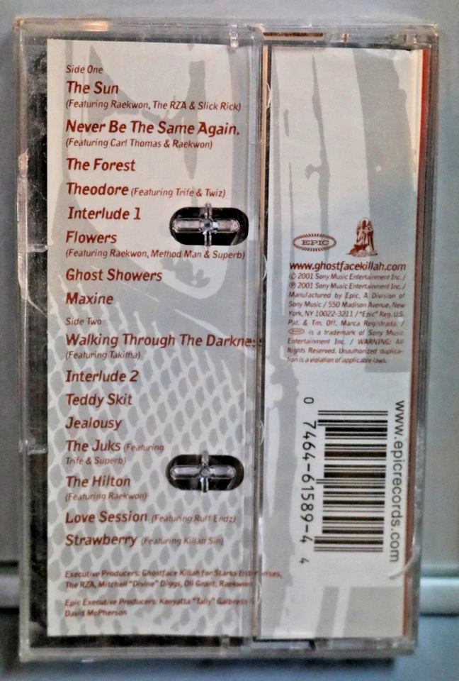 Ghostface Killah Bulletproof Wallets Cassette feat Raekwon Sealed w/hype sticker - Image 3 of 3