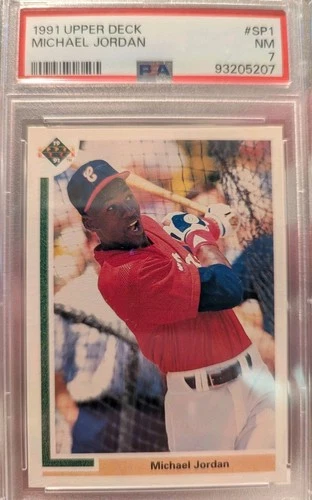 1991 Upper Deck SP1 Michael Jordan Chicago White Sox PSA 7 HOF GOAT