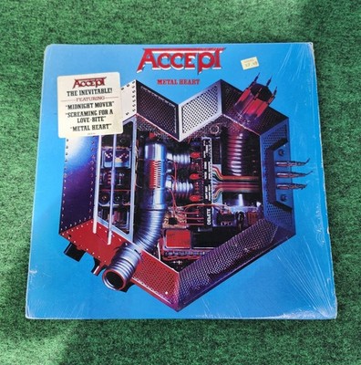 ACCEPT METAL HEART Portrait 1985 CBS SHRINK INNER + HYPE COMPLETE heavy