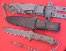 Chris Reeve 2009 mint in box Harsey Green Beret fixed blade knife + 2 sheaths