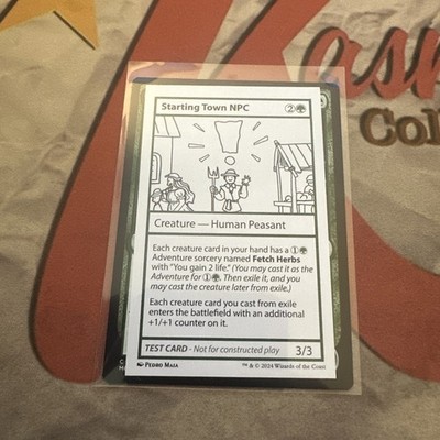 MTG Starting Town NPC Mystery Booster 2 Playtest Cards Regular