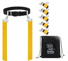 Gameday 6 Player Pop Flag Football Set-Complete w/Flags, Belts and carry Back...