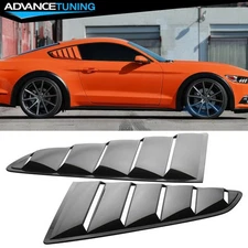 Fits 15-23 Ford Mustang Coupe OE Style Side Vent Window Louver Sun Shade Cover