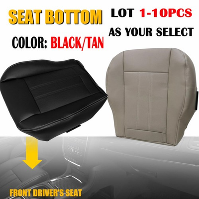 #ad For 2011 16 Chrysler Town Country Driver Bottom Leather Seat Cover Black Tan EXD $304.26